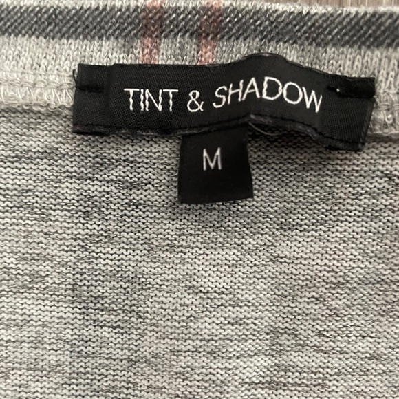 Tint & Shadow Gray Plaid Knit Sweater - Picture 1 of 3